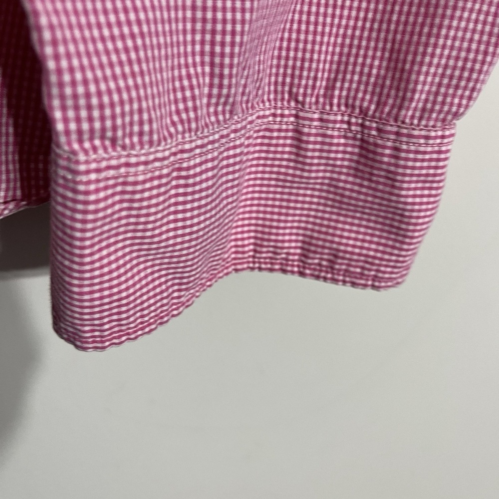 VTG Ralph Lauren Shirt Mens Polo Jeans Button Down Gingham Plaid Pink White XXL - Picture 2 of 11